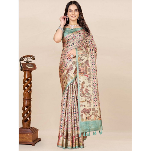 ज्यामितीय प्रिंटेड पटोला साड़ी