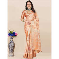 Orange Banarasi Saree - Color: Multicolor