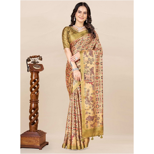 Ethnic Motifs Printed Patola Saree
