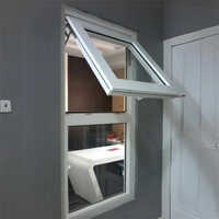 Top Hung Upvc Window - Color: Grey