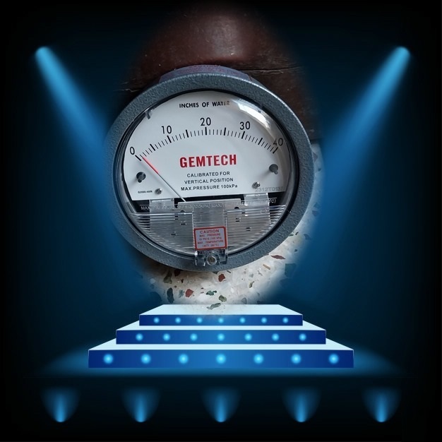 Cdpg-2l-led Aerosense Digital Differential Pressure Gauge Range 0-50 Mm Wc