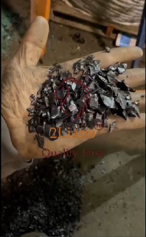 HDPE pipe PE4710  shredded Black scrap