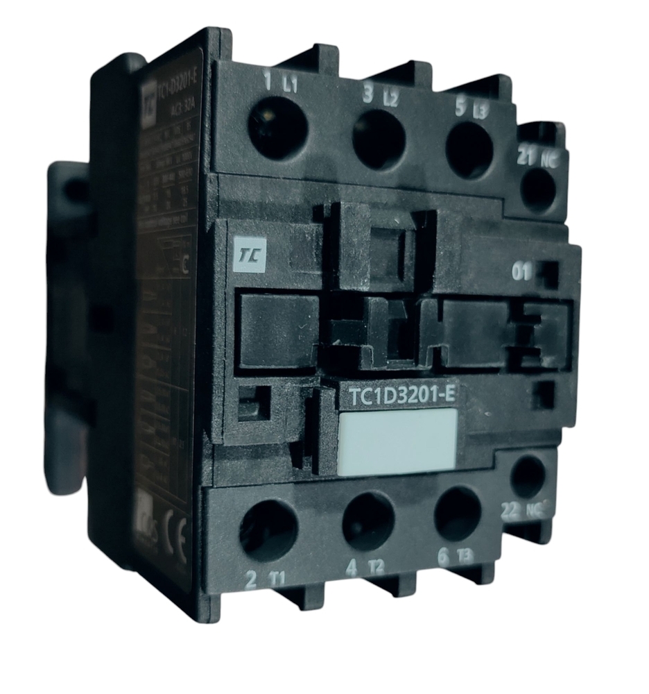 C&s Contactor Tc1d3201em7 - 32a, 415v, 15kw, Coil Voltage 220v, 50/60hz | Single Unit Ac3 Contactor For Industrial Applications