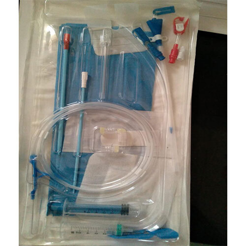 Dialysis Catheter Kit Triple Lumen - Color: White