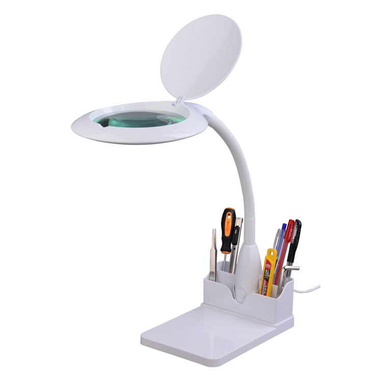 Portable Desk Magnifying Lamp With Led Lighting