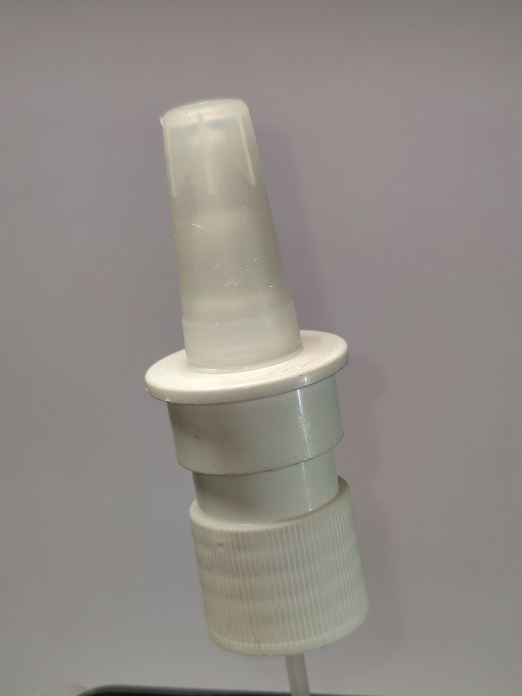 18MM VERTICAL NASAL SPRAYER PUMP WHITE