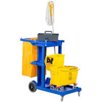 Janitor Housekeeping Trolley - Color: Yellow