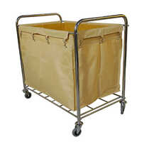 Laundry Linen Trolley - Color: Silver