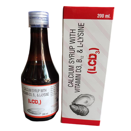 Calcium Syrup With Vitamin D3 B12 And L-Lysine - Drug Type: General Medicines