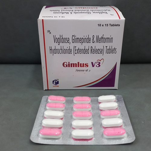 Voglibose Glimepiride And Metformin Hydrochloride Tablets V3