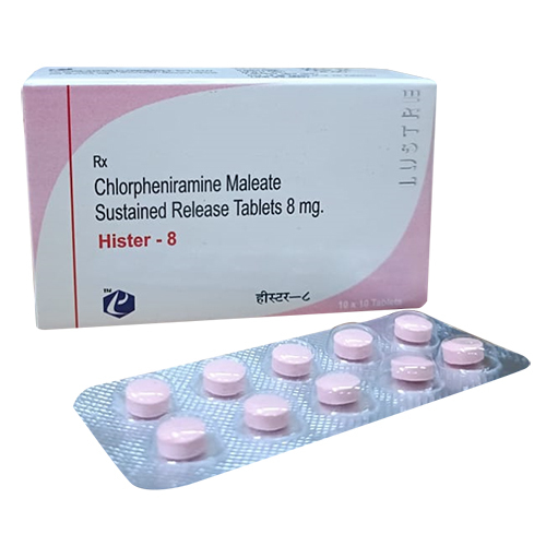 Chlorpheniramine Maleate Sustained Release Tablets 8Mg - Drug Type: General Medicines