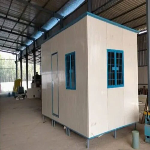 4x4ft Portable Security Cabins - Color: White And Blue