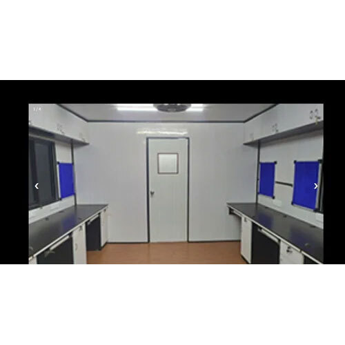 Mild Steel Site Office Cabin - Color: White