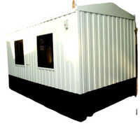 Ms Porta Cabin - Mild Steel & Wooden Build | Grey Finish, Steel Roof, Versatile Use For Hotels, Restaurants, Guard Houses & Residences