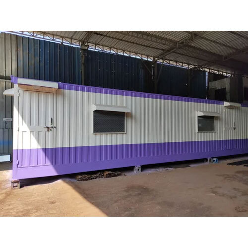 Prefabricated Metal House - Color: White And Purple