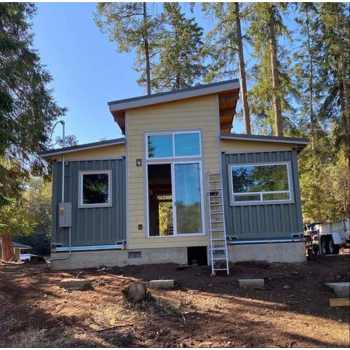 Prefabricated Gi Houses - Color: White And Grey