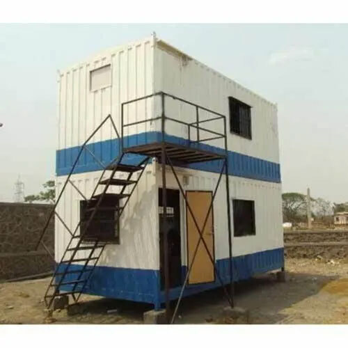 Double Decker Portable Bunk House - Color: White And Blue