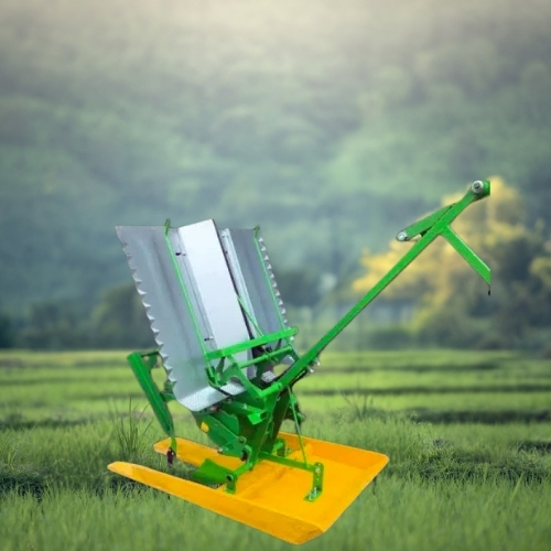 2 Row Rice Transplanter -Manual Walking Type (Wooden model)