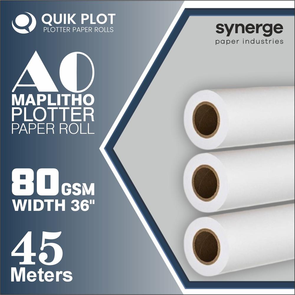 A0 Plotter Paper Rolls - Color: White