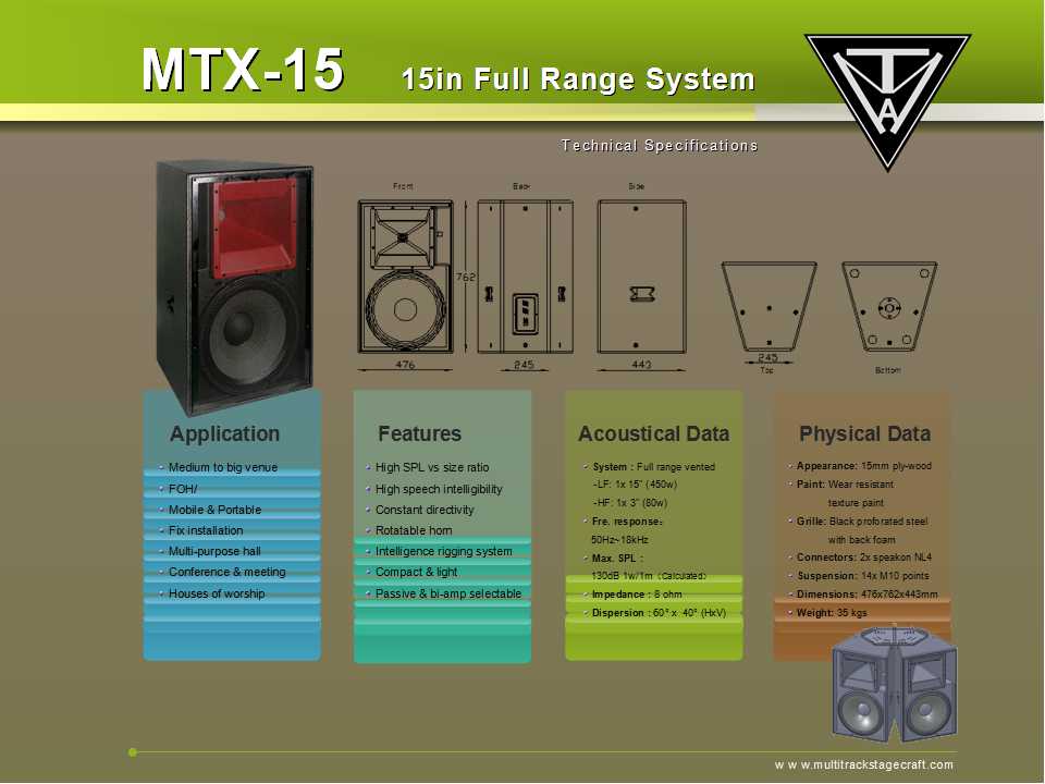 Horizontal Line Array Mtx - 15 - Color: Black