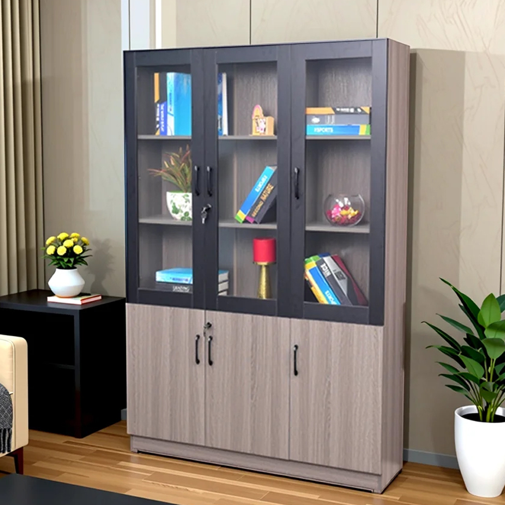 Royaloak Tivoli Book Shelf 3 Door | Hdf With Melamine Finish - Bs2122 - Assembly: Carpenter Assembly