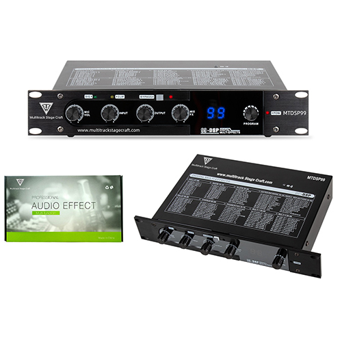 Digital Multi Effect Reverb - Delay Processor (Mtdsp-99) - Color: Black