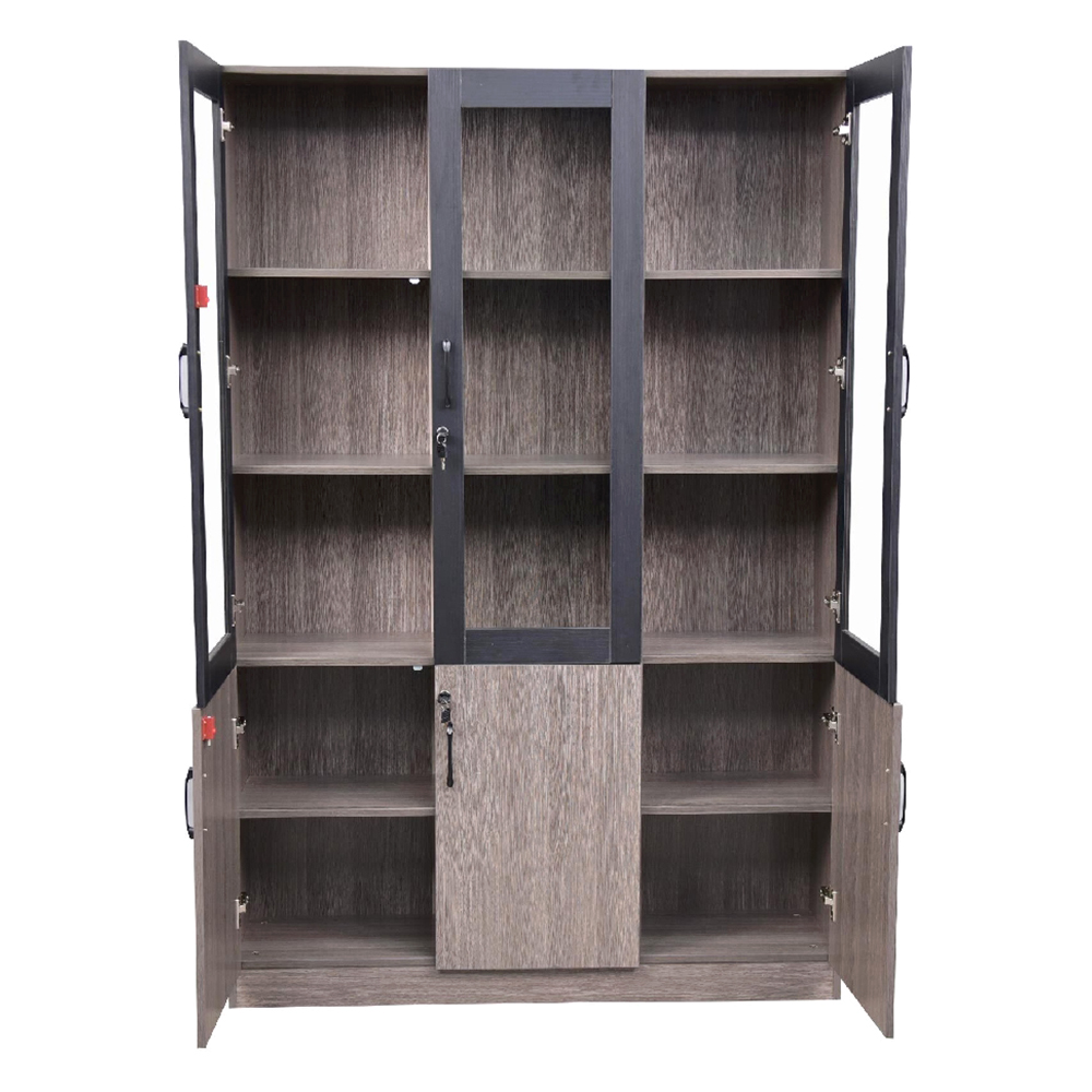 Royaloak Tivoli Book Shelf 3 Door | Hdf With Melamine Finish - Bs2122 - Assembly: Carpenter Assembly