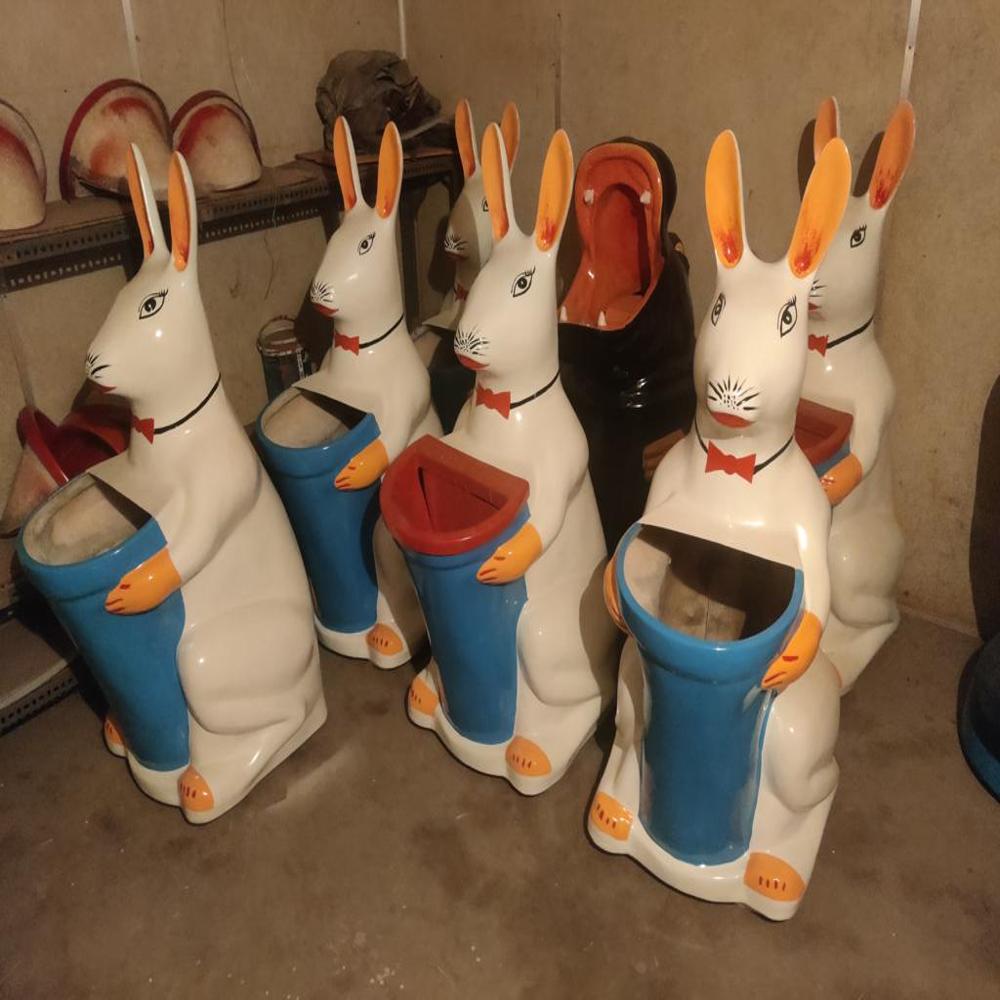Rabit Animal Shape Dustbin