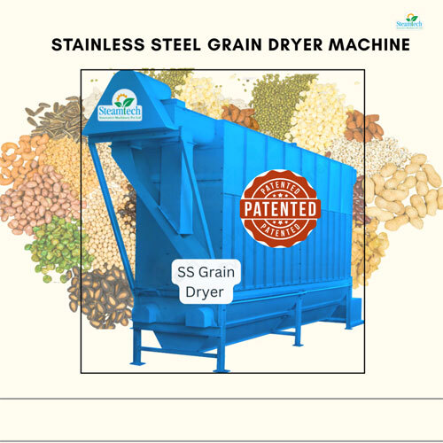 Stainless Steel Grain Dryer Machine - Capacity: 200-300 Kg