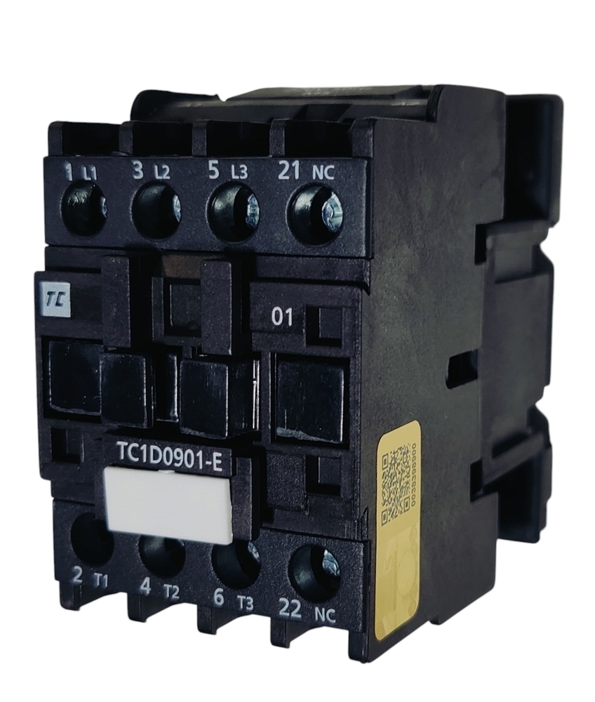 C&s Contactor Tc1d0901em5 - 9a Current Rating, 415v Voltage, 4kw Power, 220v Coil Voltage, 50hz Frequency | Single Unit, Ac3 Type