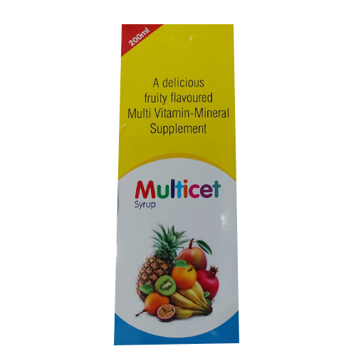 200ml Delicious Fruity Flavoured Multi Vitamin Mineral Supplement Syrup