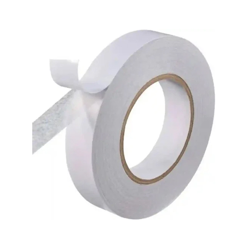 White Double Sided Tissue Tape - Tape Length: 20 Meter (M)