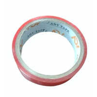 Red Double Sided Polyester Tape - Tape Length: 20  Meter (m)