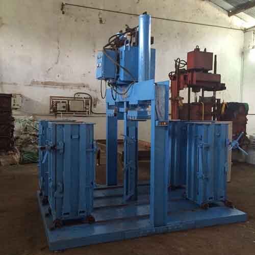 Double Box Baling Pressing Unit Rotatable Baler - Color: Blue