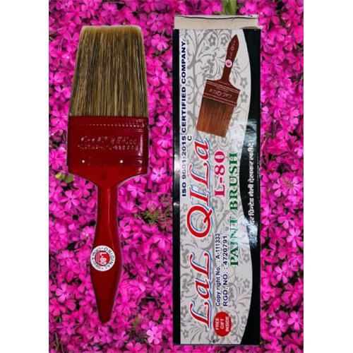 Lal Qila L-80 3 Inch Paint Brush - Bristle Color: Dark Brown