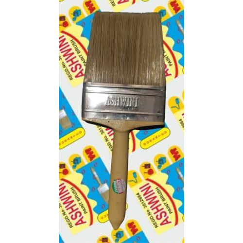 Ashwini Wood Paint Brush - Bristle Color: Brown