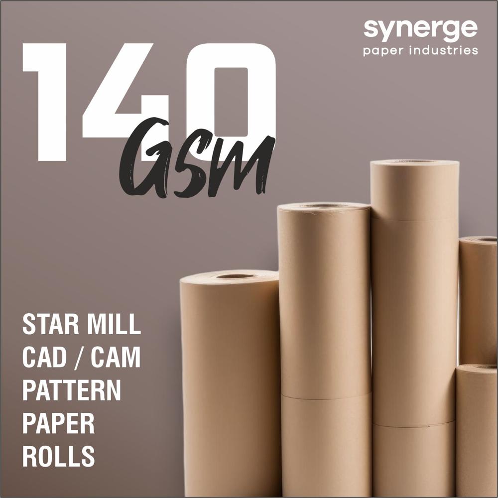 62 Inch CAD CAM Star Mill Pattern Paper Rolls