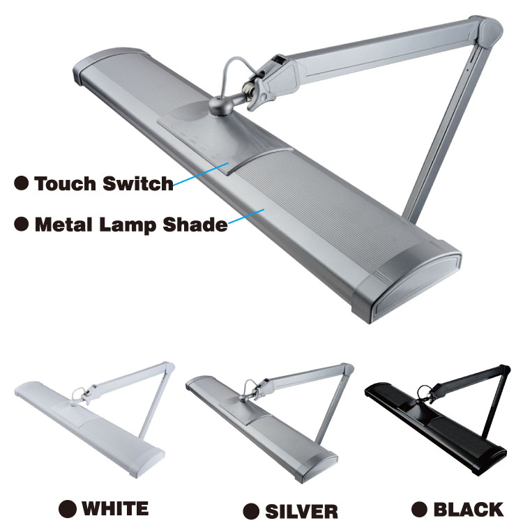 9506led 4 Levels Brightness Dimmable Office Desk Eye-caring Table Touch Control Sensitive Floor Lamp - Color: Different Available