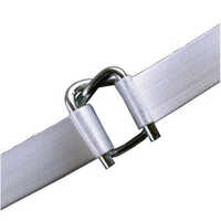 Polyester Composite Strip & Wire Buckle - Color: White