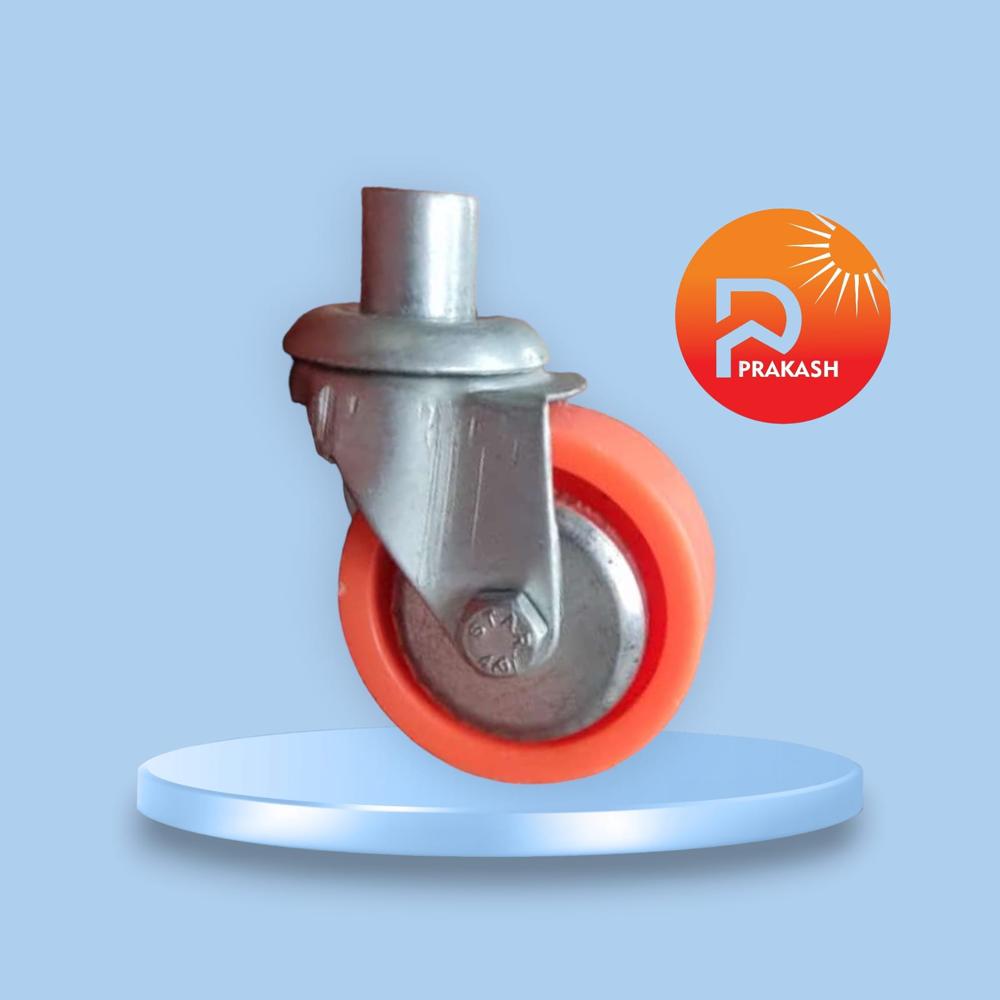 Single Caster Wheel - Color: Black