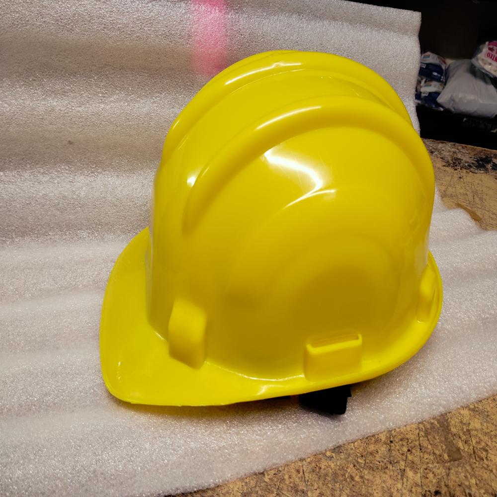 PVC Yellow Construction Safety Helmet with IS:2925