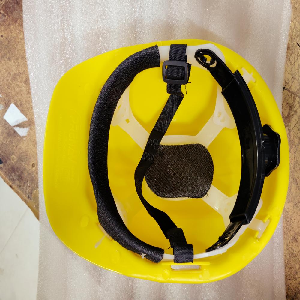 PVC Yellow Construction Safety Helmet with IS:2925