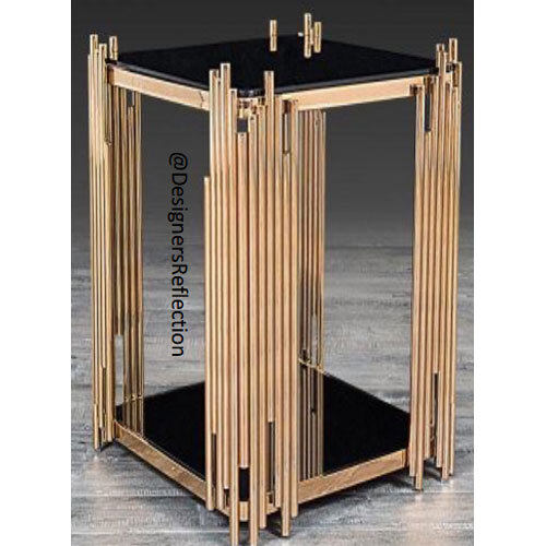 Metal Bars Side Table