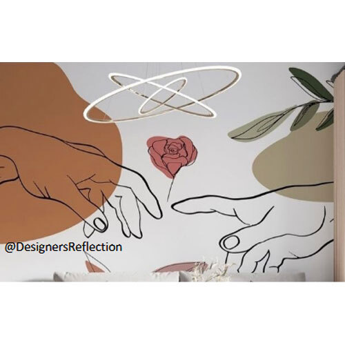 Holding Hands Figure Paintings On Wall