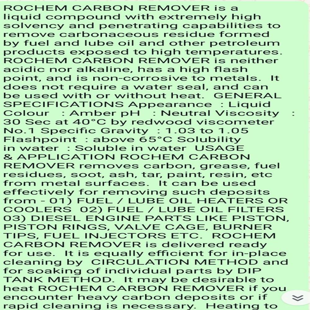 Rochem Carbon Remover