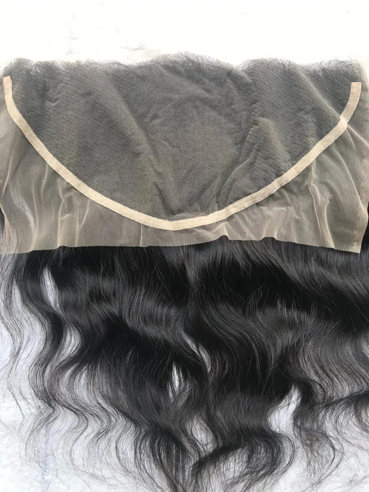 Black Natural Color HD Lace 13x6 Wavy Frontal Human Hair Vendor, Hair Grade: 10A, Packaging Size: 10