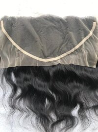 Black Natural Color HD Lace 13x6 Wavy Frontal Human Hair Vendor, Hair Grade: 10A, Packaging Size: 10