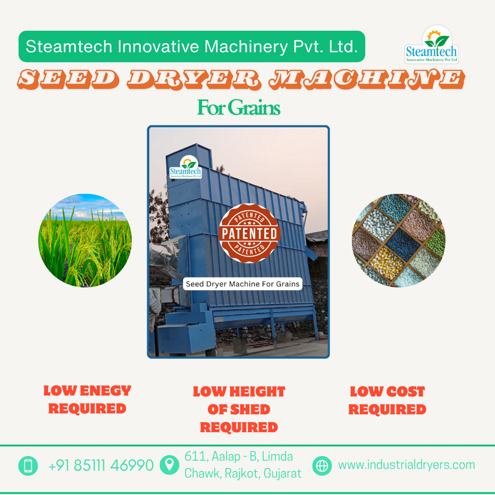 Seed Dryer Machine For Grains