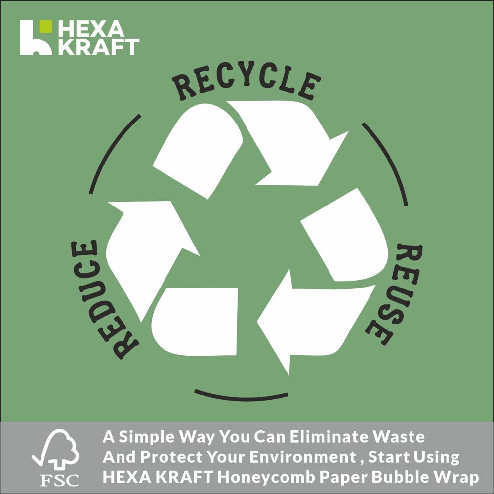 Logistics HexaKraft Honeycomb Paper For Protective Packaging