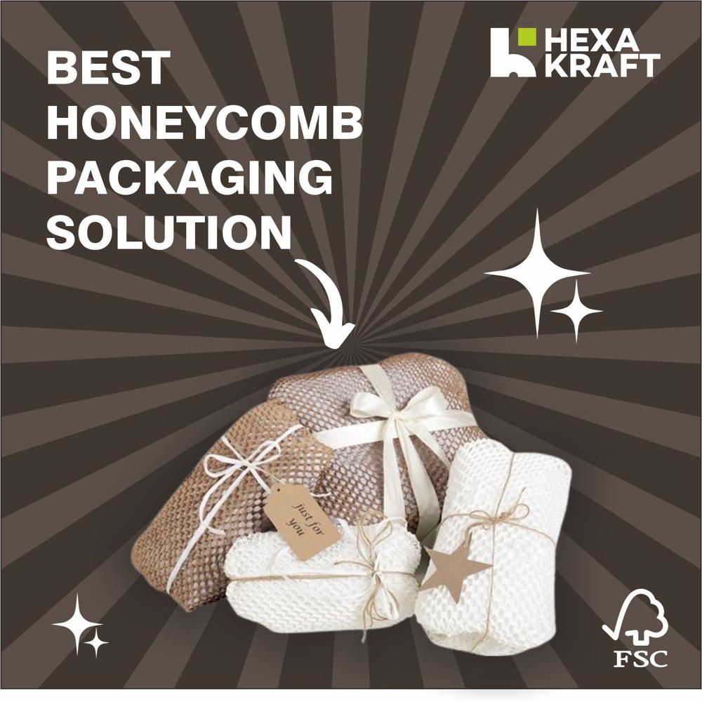 Honeycomb Paper Wrap For Secure Shipping - Color: Brown